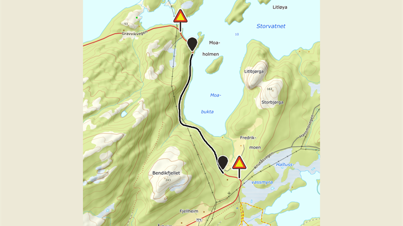 Lenke til artikkel: Anleggsarbeid i Moalia på Fv. 771 Gravvikvegen