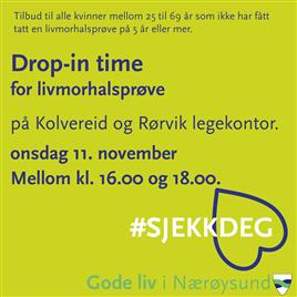 Lenke til artikkel: Drop-in livmorhalsprøve på legekontorene