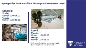 Lenke til artikkel: Åpningstider i svømmehallene i høstferien